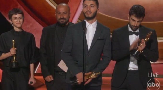 Hamdan's Oscar acceptance speech on ABC