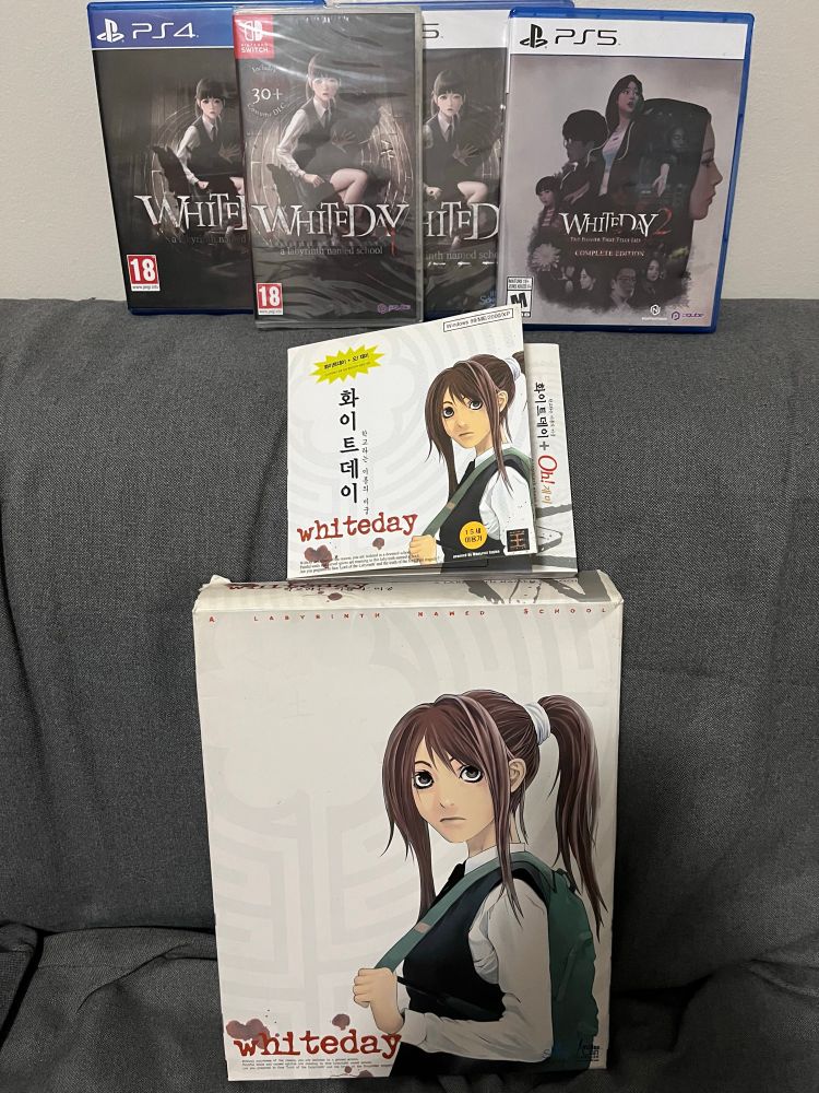 A complete set of every game in the White Day series released physically.