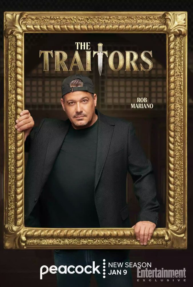 Boston Rob Mariano poses inside gold frame