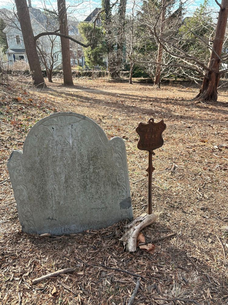 gravestone at the Walter Street Burial Ground in the Arnold Arboretum