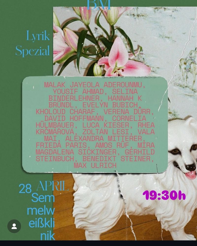 Veranstaltungsflyer Blumenmontag, 28. April 2025