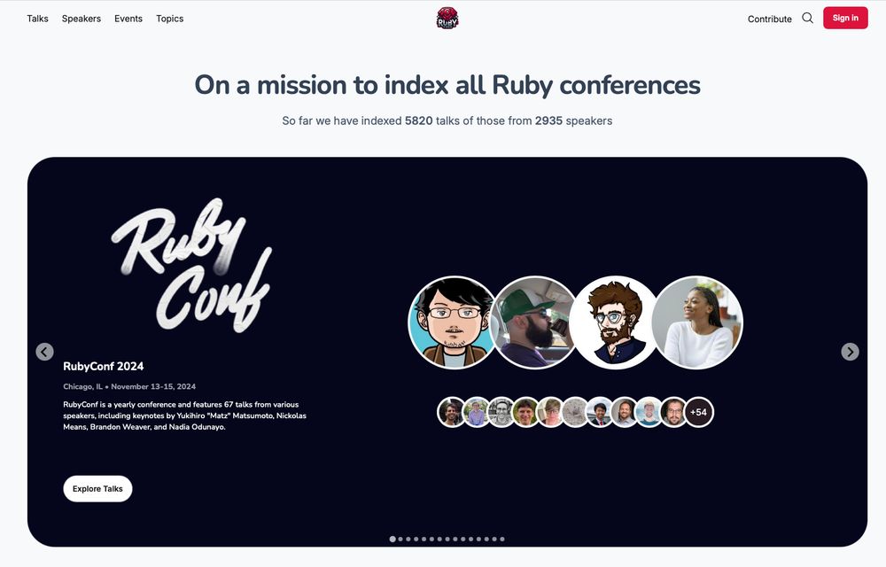 RubyConf 2024 talks on RubyVideo.dev