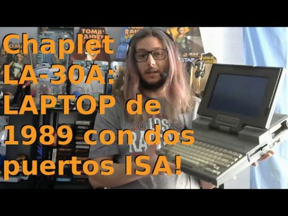 LAPTOP de 1989 con puertos ISA! Chaplet LA-30A