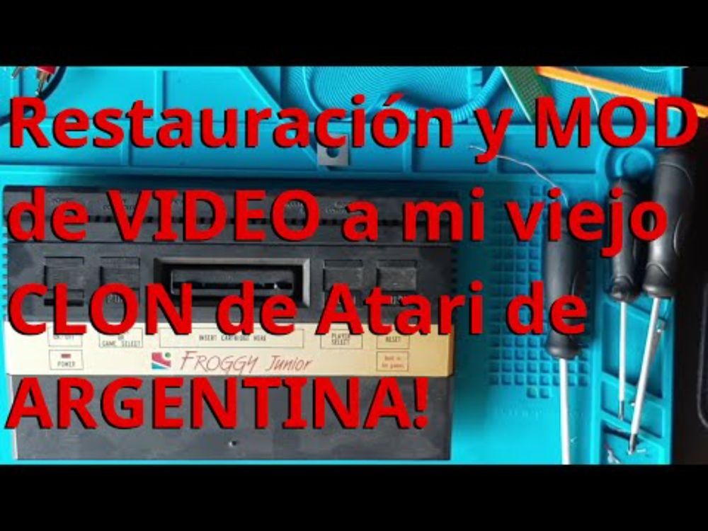 Restauración y Mod de video de mi clon de Atari 2600 de Argentina! Froggy Junior