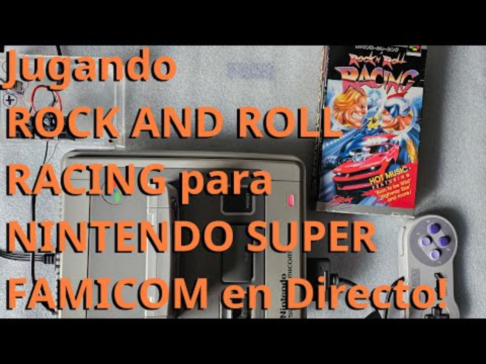 Jugando ROCK AND ROLL RACING para NINTENDO SUPER FAMICOM en Directo!