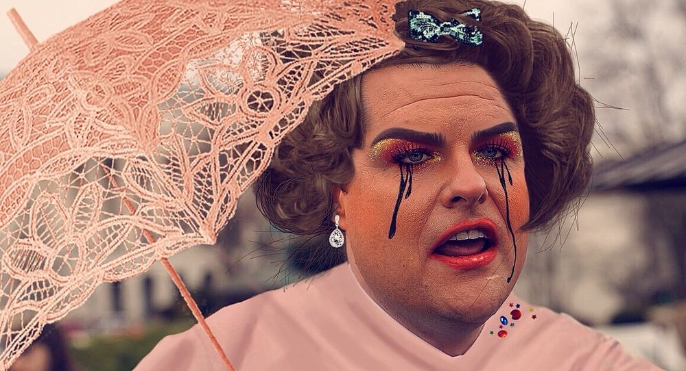 Matt Gaetz visibly upset, mascara streaming down his fugly cheeks