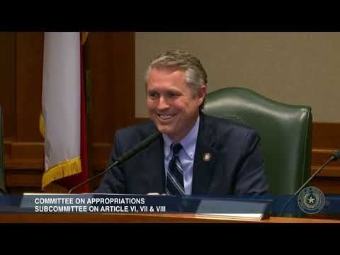 Rep. Harrison asks questions of the Texas Water Development Board on their  hiring practices