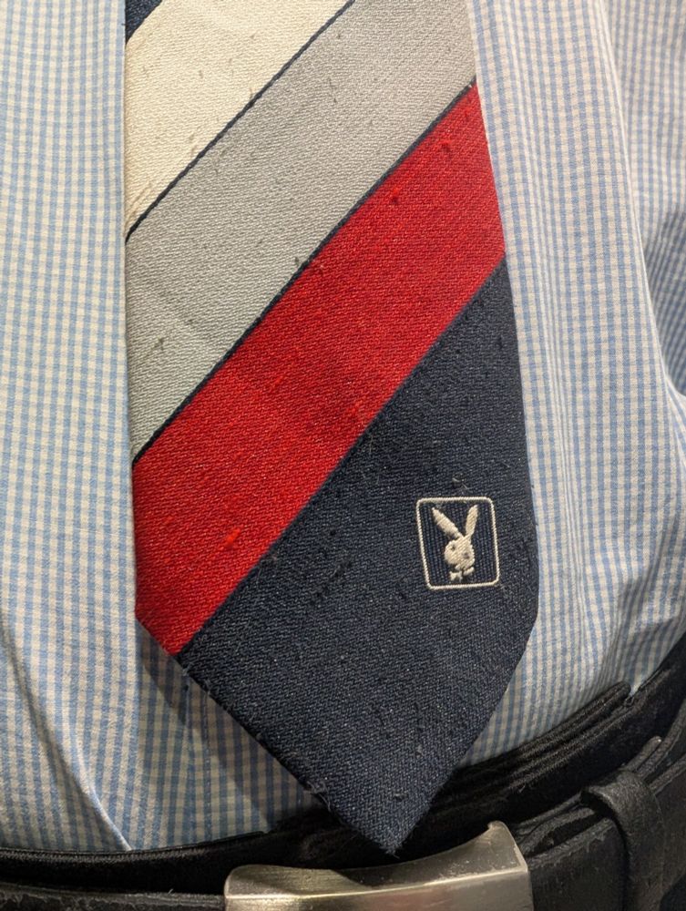 Close up of the playboy logo