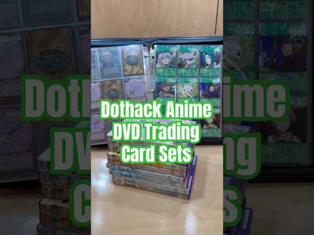 Dothack Anime DVD Trading Card Sets