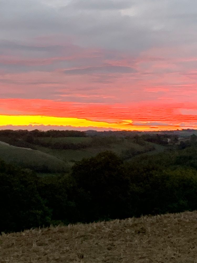 Lever de soleil à Gaillac-Toulza en Haute Garonne 