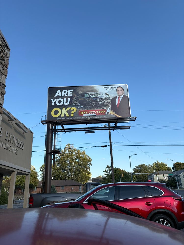a billboard that says “are you ok?“
