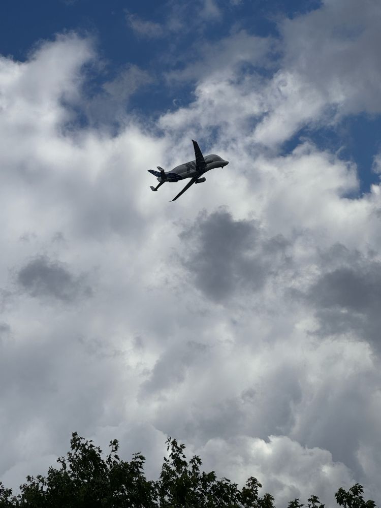 Transportflugzeug, Beluga in der Luft