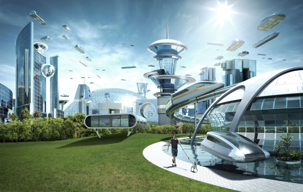 futuristic utopia