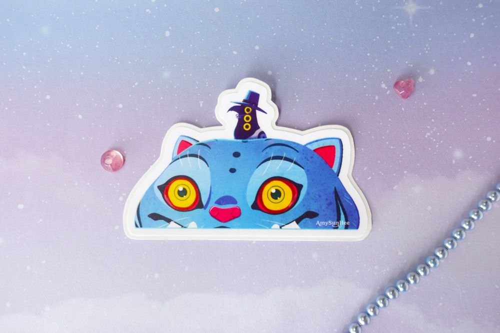 Stickers by AmySunHee of derpy tiger and Sussie Bird from Kpop Demon Hunters 