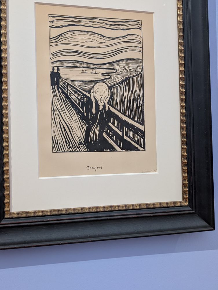 Bild von Edvard Munch. Geschrei.