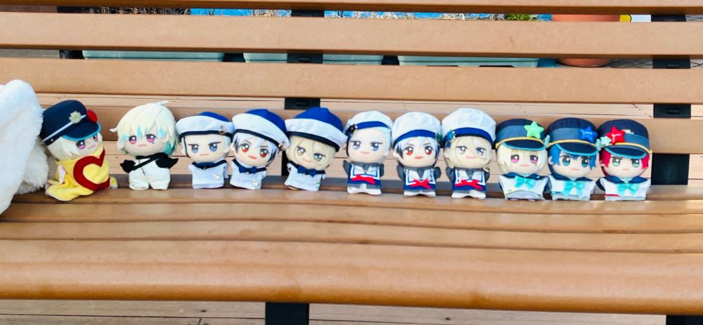 お友達のぬいちゃんと一緒！