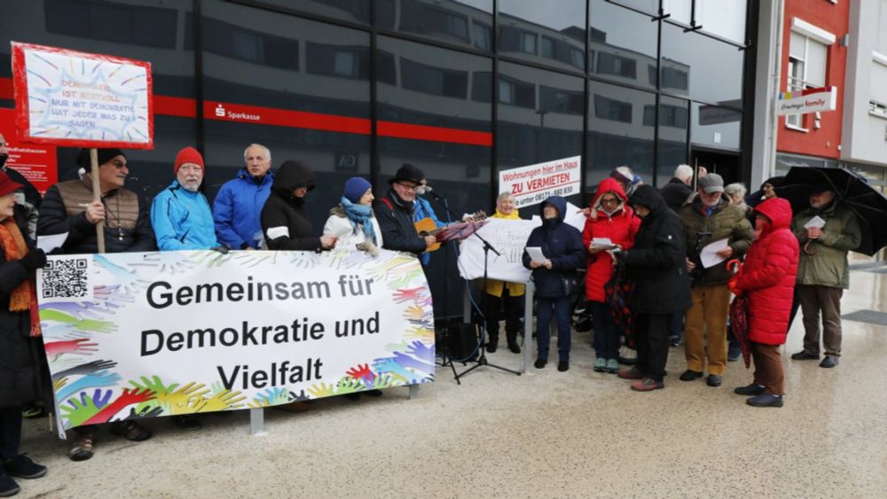 Geretsried: Demonstration für Demokratie