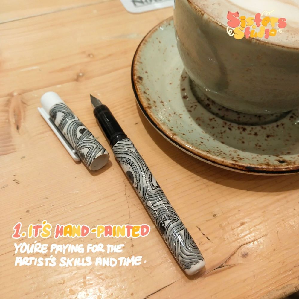 Fountain pen enthusiast, fountain pen, pilot kakuno fountain pen, custom made fountain pen, hand painted fountain pens, small artist, local artist Philippines, journal, journalling essentials, journalling supplies, journal girlie, planner girlie