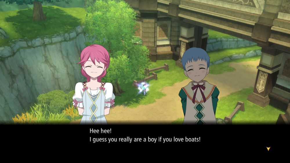 Young girl in Tales games "I guess you really are a boy if you love boats"