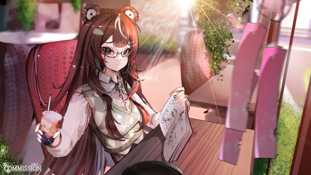 Sully in the cafe☕️