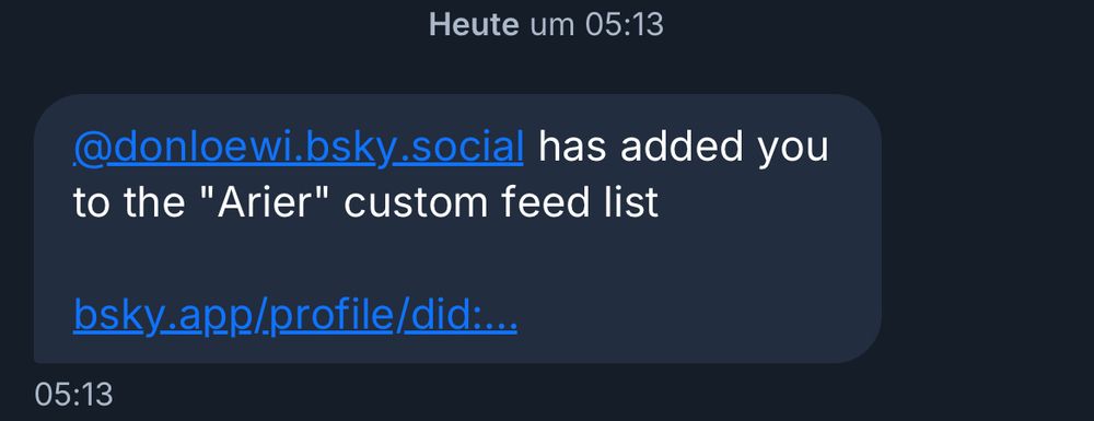 Screenshot. Befinde mich jetzt auf der Liste Arier von donloewi. 