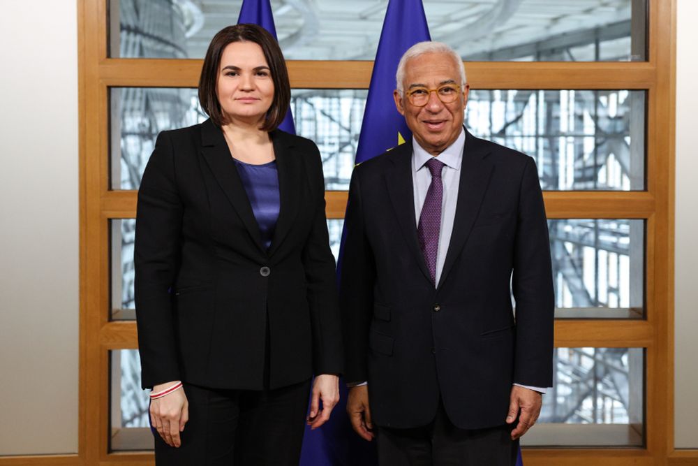President of the European Council and Sviatlana Tsikhanouskaya