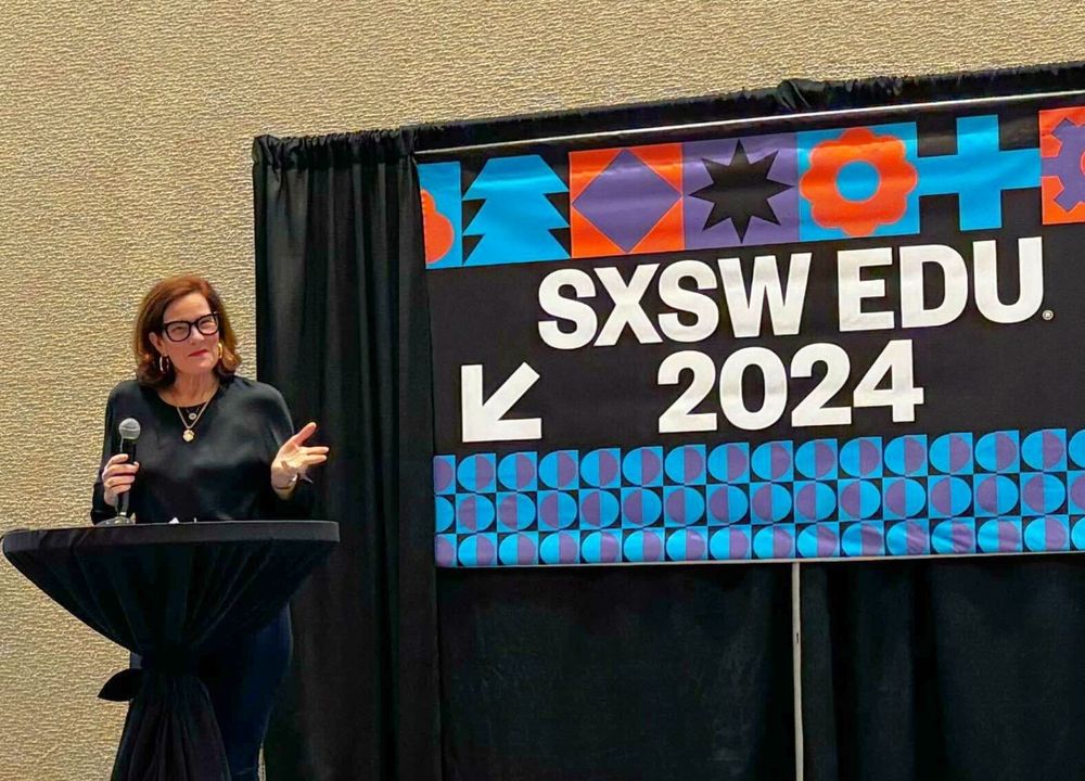 Caroline Netchvolodoff presenting at SXSWedu
