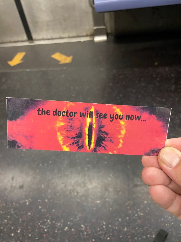 A Lord of the Rings themed bookmark