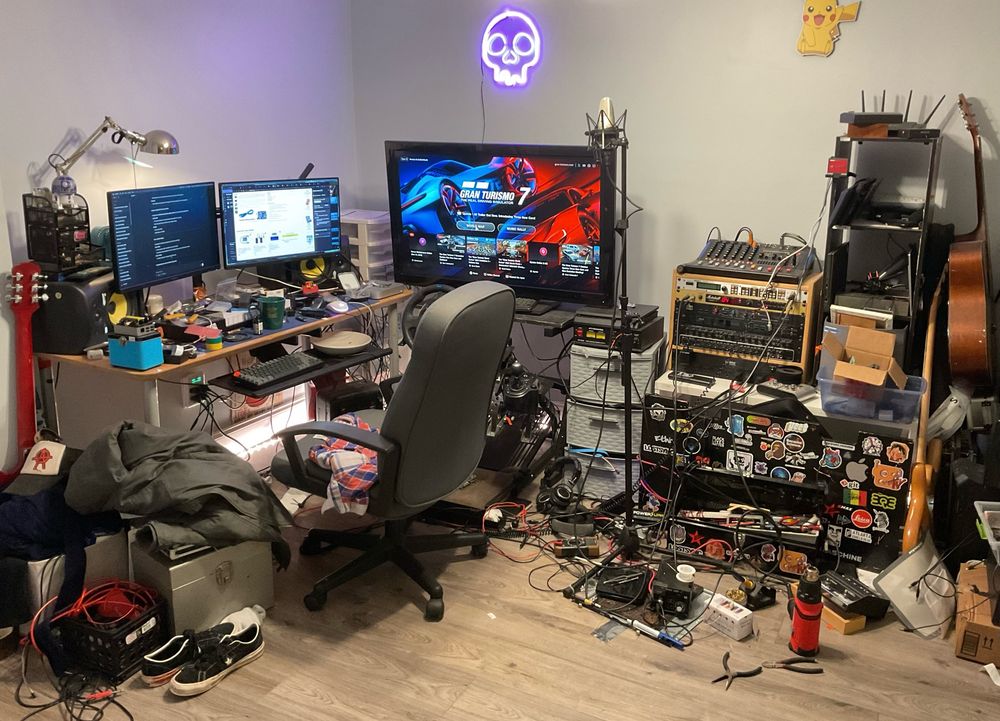 A messy but awesome space I wish you could see