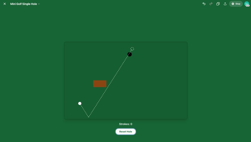 React Mini Golf game with ChatGPT