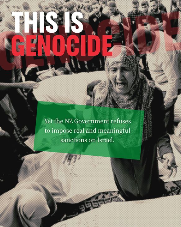 This is genocide. Yet the NZ Government refuses to impose real and meaningful sanctions on Israel. 