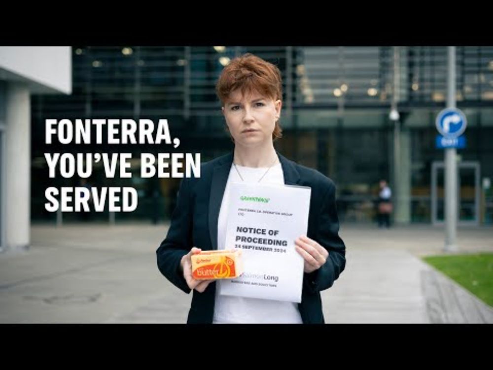 You've been served Fonterra!