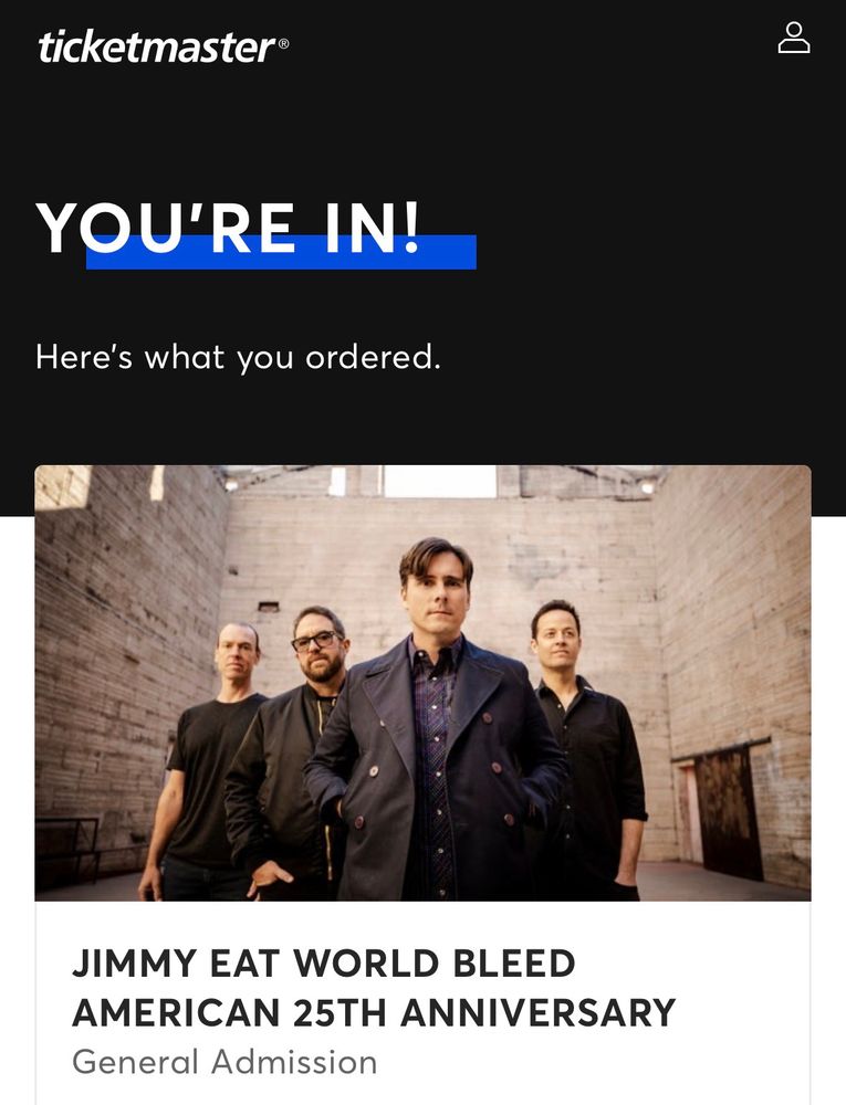 Jimmy Eat World “Bleed American” 25th Anniversary at Cardiff Castle, 15th August 2026.