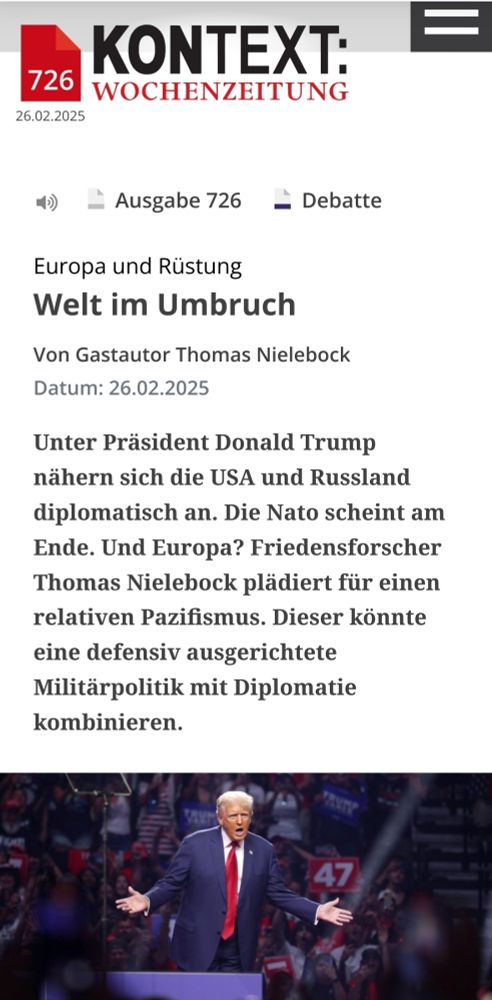 Die Welt im Umbruch.