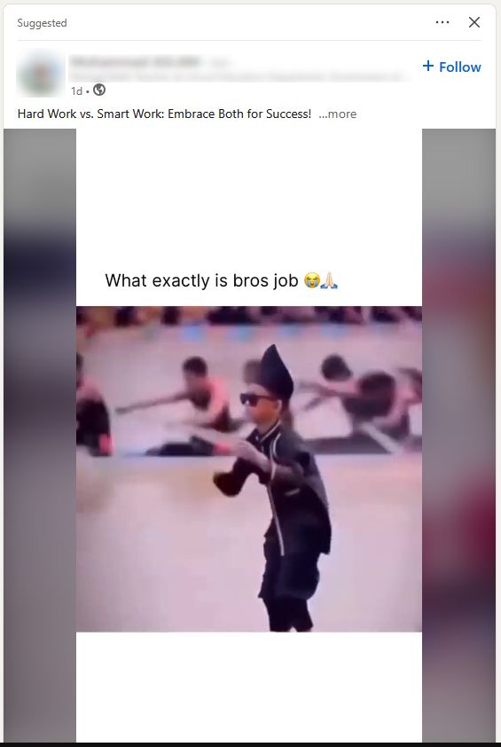 LinkedIn post screenshot