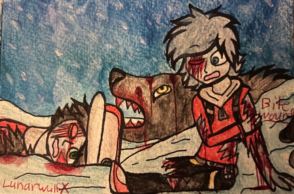 Garou Blakeβs backstory is based off of the American Werewolf in London and The Howling just in a Pokemon/pokepasta way I guess. And in my own way to make it original obviously.