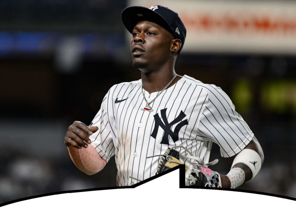 A picture of Yankees player Jazz Chisholm Jr., who has previously said that Miguel Rojas did some real mean shit to him, with a speech bubble added to imply he’s the one who’s saying the post I’m quoting.