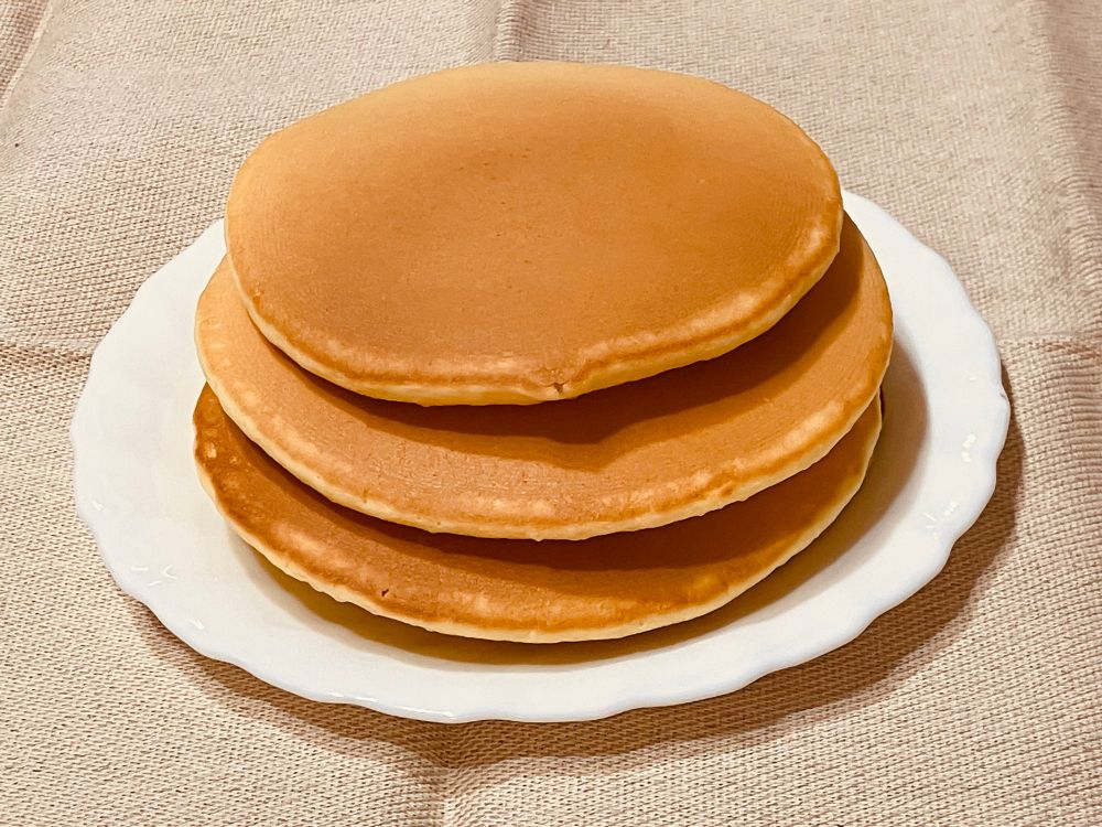 こんがり焼けたホットケーキ。