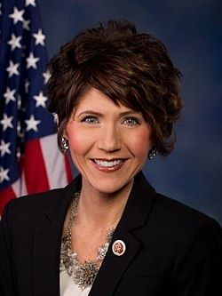 Kristi Noem before her plastic surgery and hair extensions 