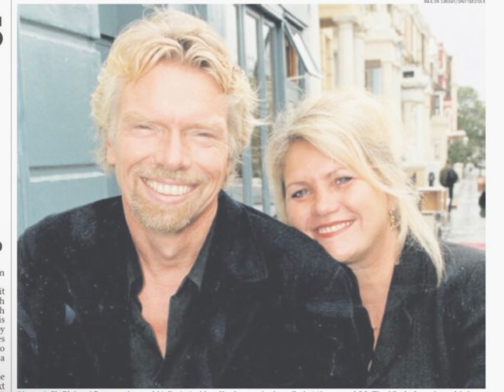 My rock : Sir Richard Branson has paid tribute to his wife, Joan, who has died at the age of 80. The Virgin founder said she had been at his side for 50 years. "She was my best friend, my rock, my guiding light, my world," he said. 😔