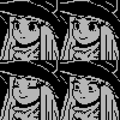 1bit portraits of a young witch