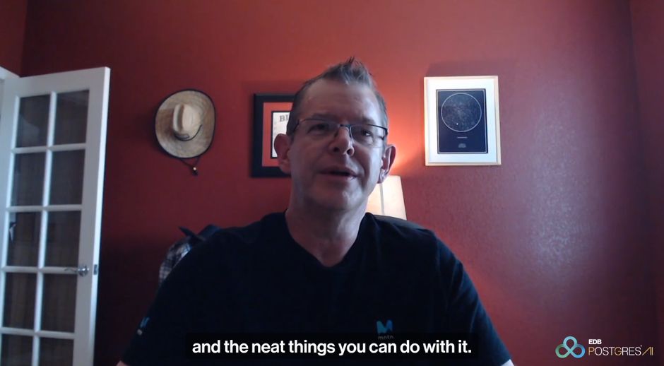 Still from an interview between Greg Spiegelberg and EDB's CMO Michael Gale. 