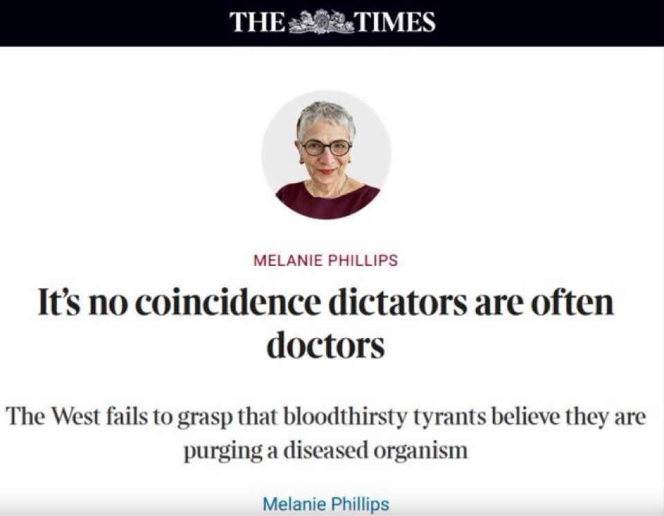 The London Times: It’s no coincidence dictators are often doctors