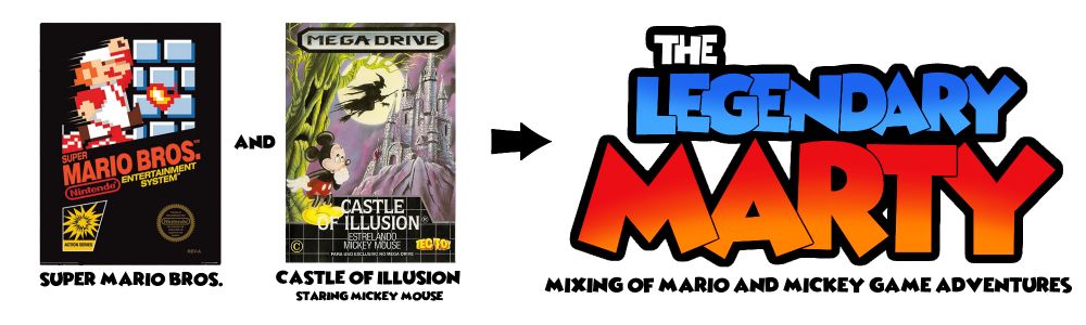 That's my idea to create a game when blending two platforming games together.