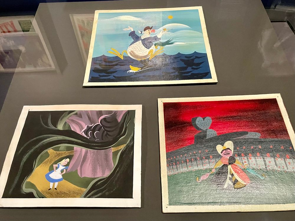 Some development drawings for Alice in Wonderland by Mary Blair