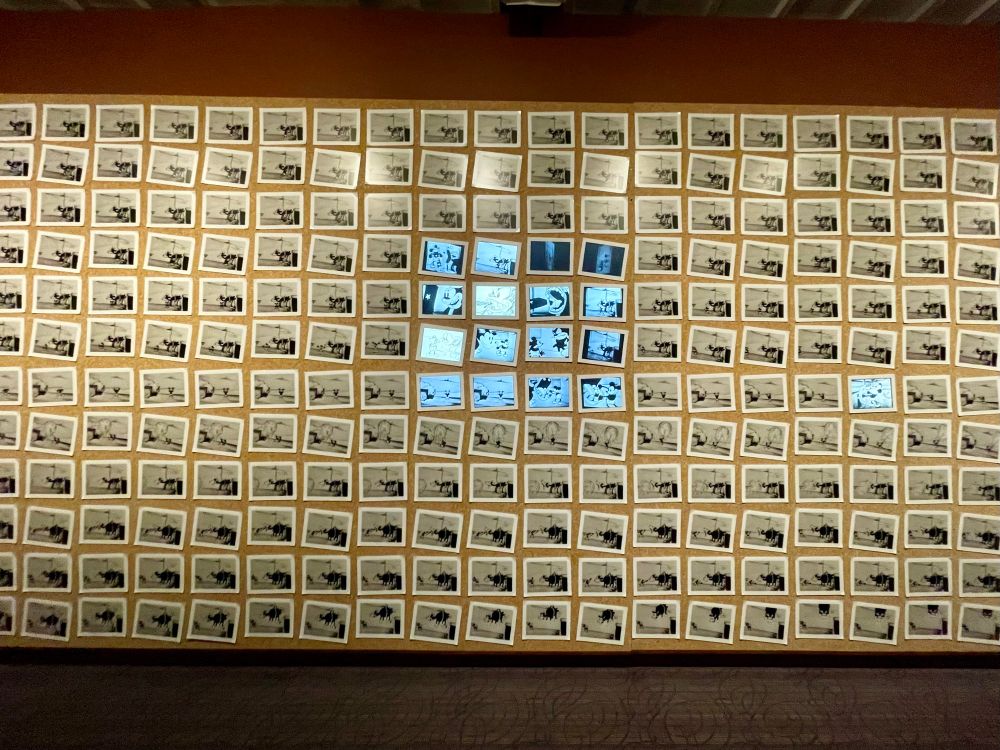 Hundreds of animation cells of Steamboat Willie