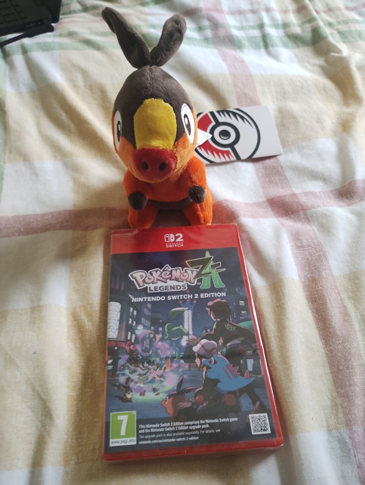 Pokémon Legends ZA game with the Tepig sitting cutie