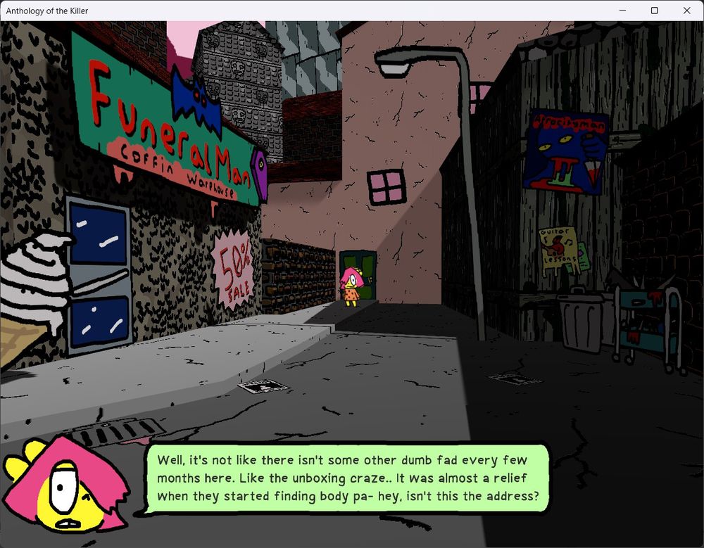 screenshot of ears of the killer