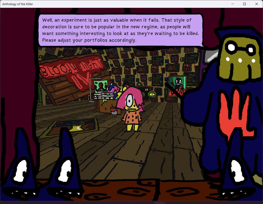 screenshot of hands of the killer