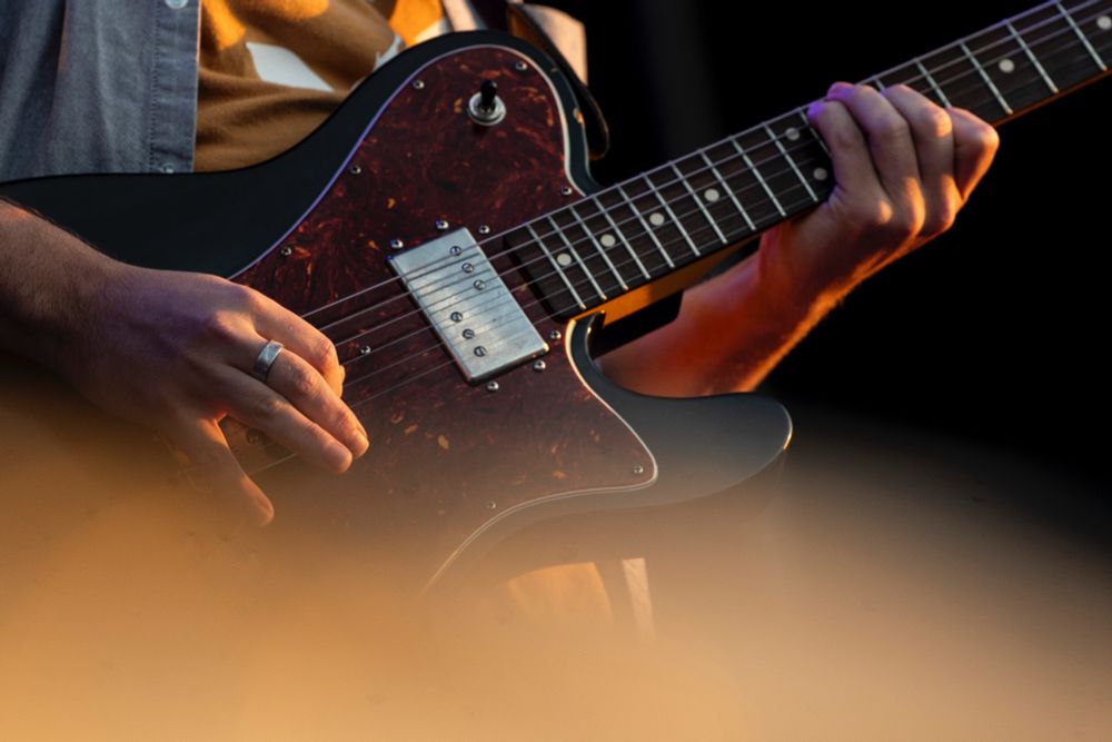 Band of Horses play on the main stage during Borderland Music + Arts Festival at Knox Farm State Park in East Aurora, Sept. 13, 2025. (Libby March/Buffalo News)